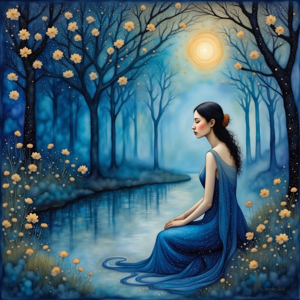 Austere Beauty in Luminous Lapis Lazuli