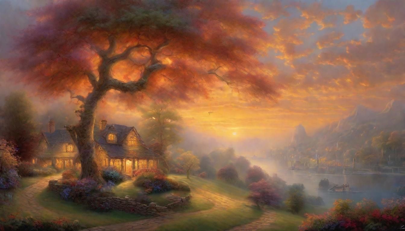 Ethereal Golden Hour Fantasy Art
