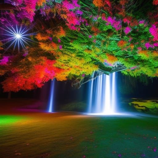 Psychedelic Dream: Sleeping Dog in Vivid Colors