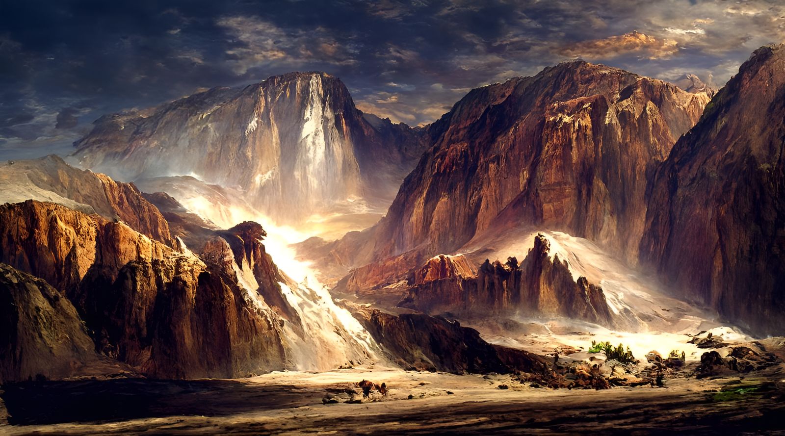 Epic Death Valley Landscape Painting