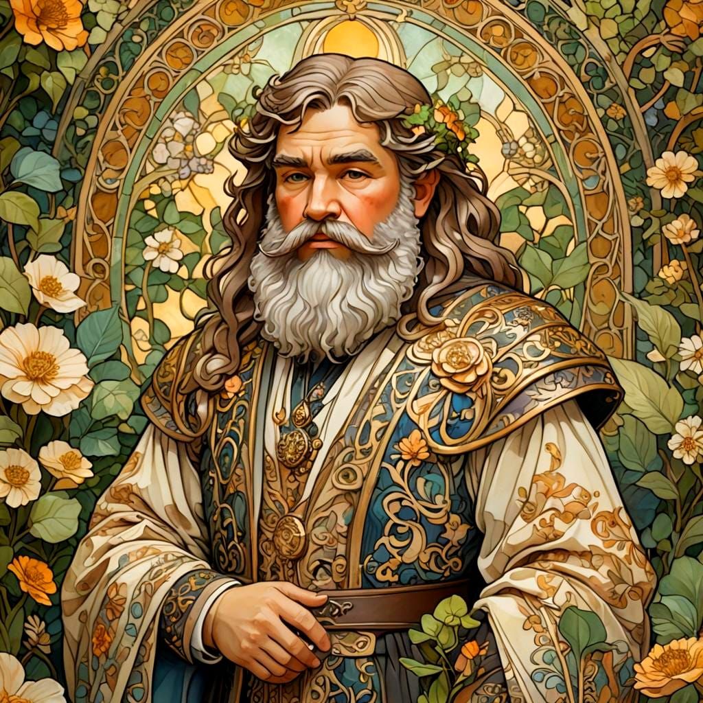 Art Nouveau Style Handsome Dwarven Ken Doll
