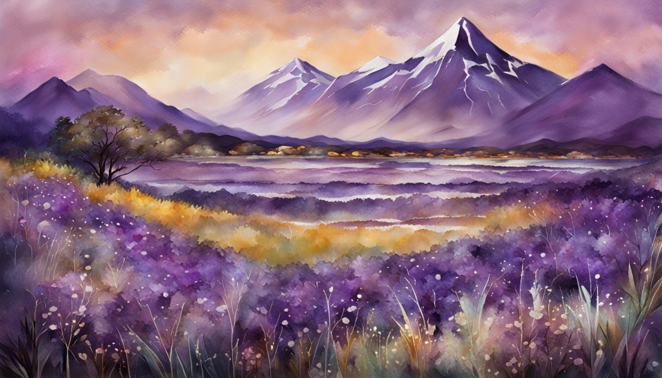 Amethyst, Landscape, Belladonnas (Carienscreations's 🔠 🔠 🔠 ❓❓❓ 🔠 🔠 🔠 Challenge)