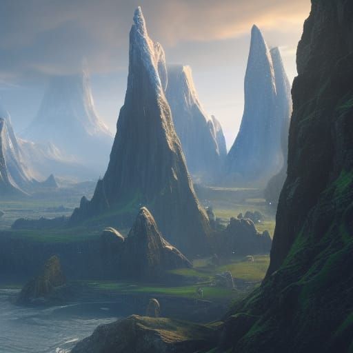 Fantastical Asgard Concept Art in Deep Color