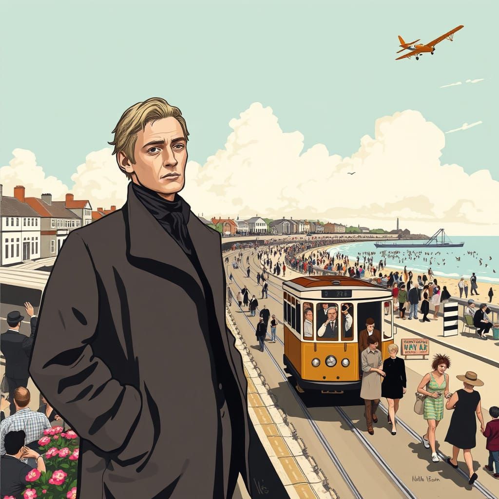 A Young Man Out of Place in Brighton's Radiant Summer