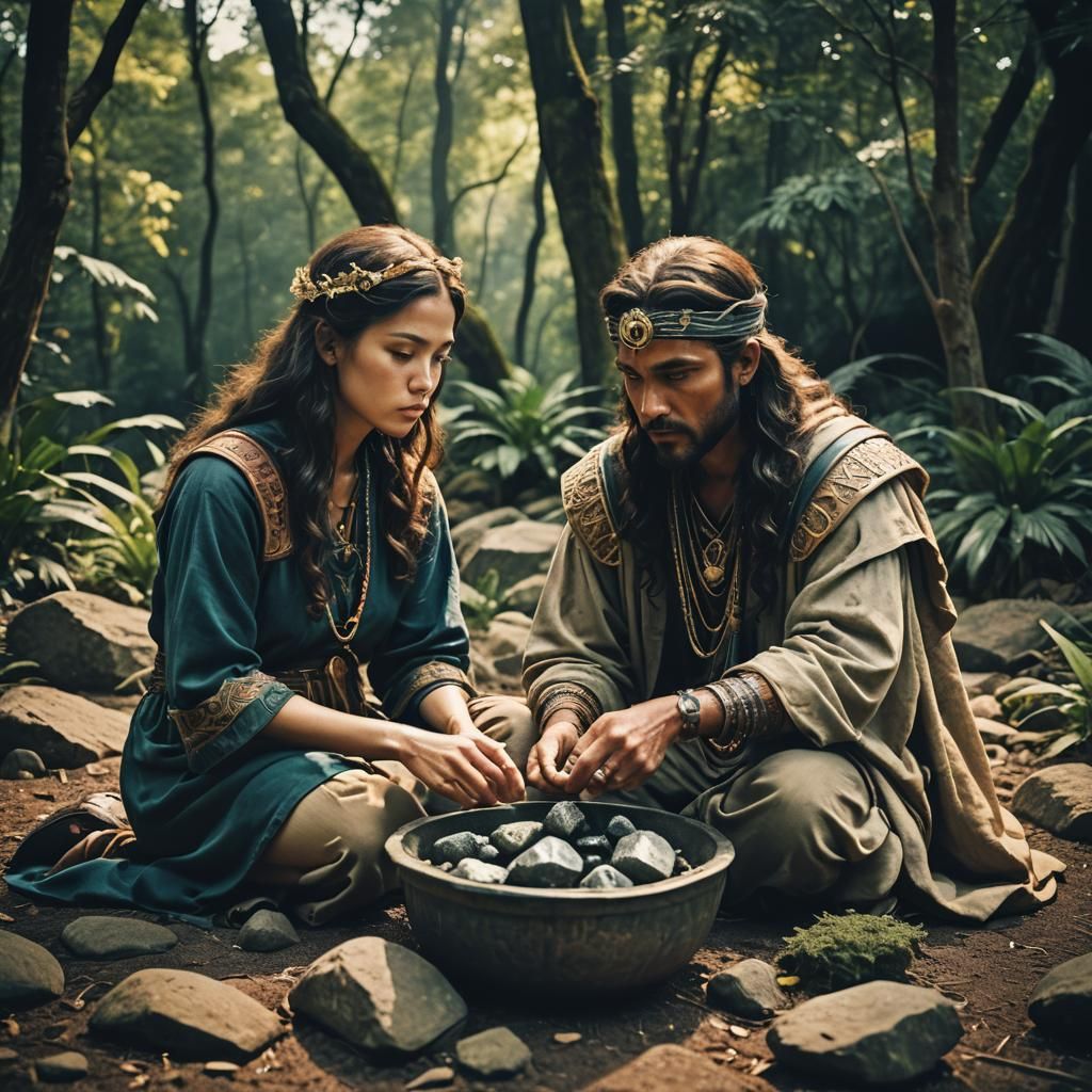 Divine Feminine and Masculine Sacred Stones in Film Still