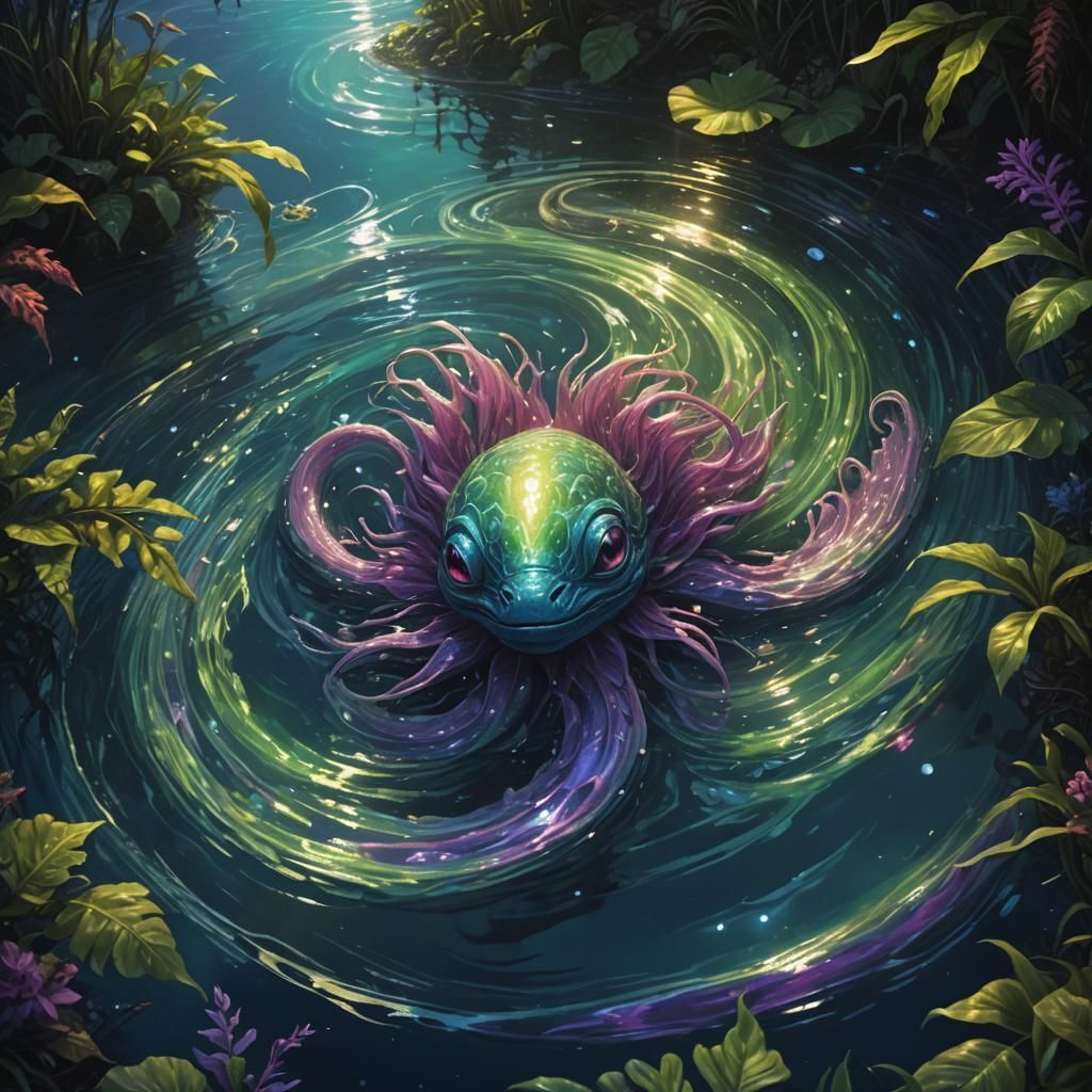 Glowing Gurgle Emerges in Fantasy Concept Art