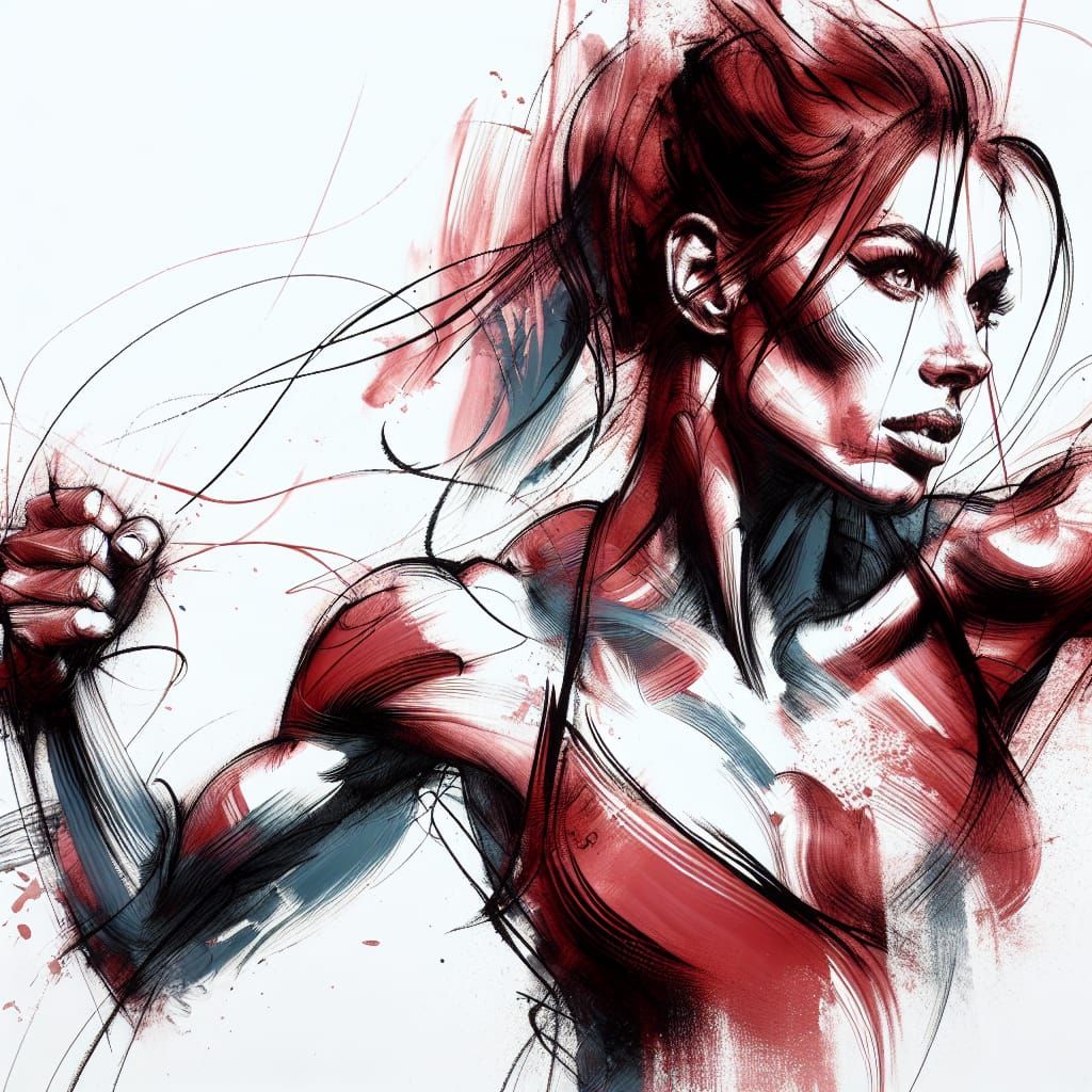 Strength and Power in Vibrant, Expressive Art