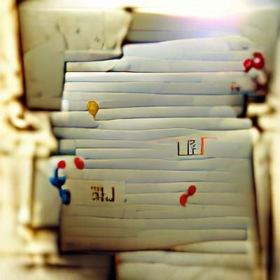 AI Generated Image of Life Letters