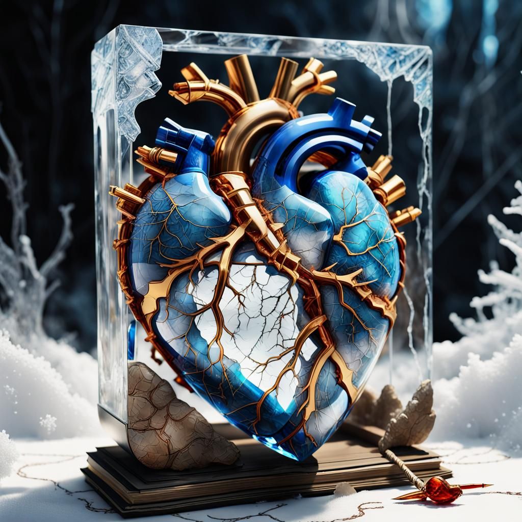 Crystal Heart Elemental Roaring in Anger