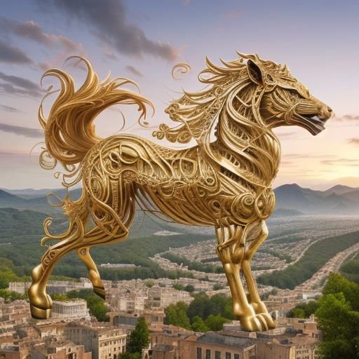 Vibrant Surrealist Masterpiece in Hyperrealistic 3D