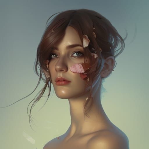 Detailed Portrait with Volumetric Lighting
