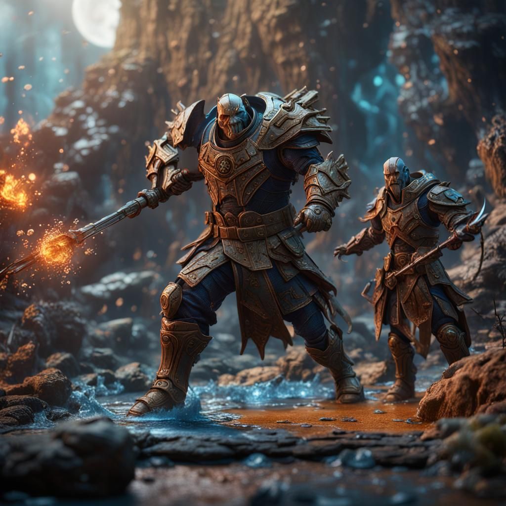 Detailed Action Figures Concept Art