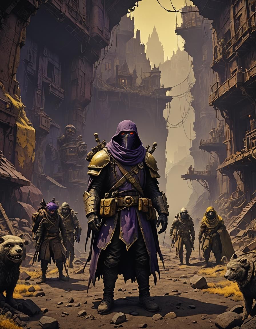 Shadow Puppet Crew in Post-Apocalyptic Wasteland