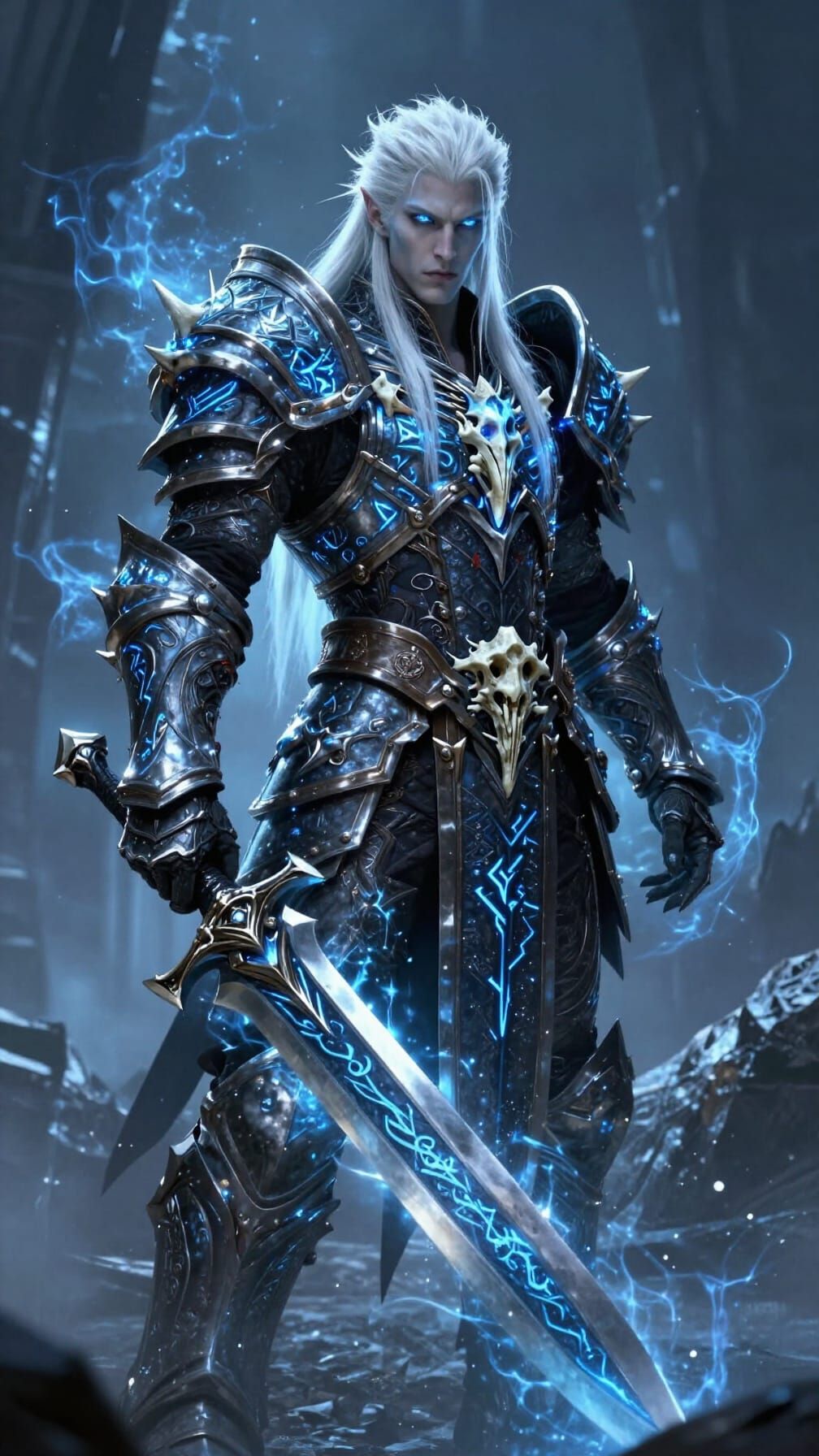 Male Sin'dorei Death Knight Concept Art