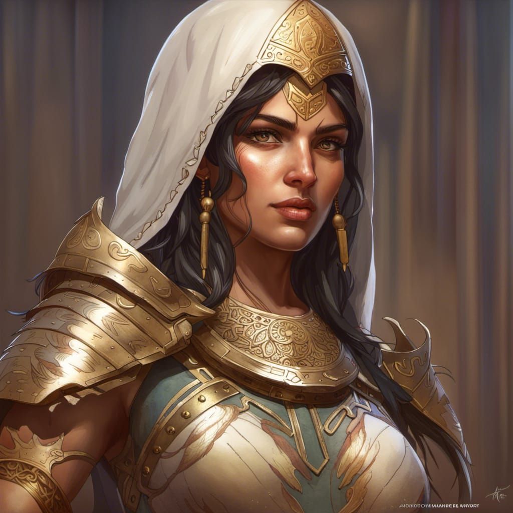 Achaemenid Iranian Female Warrior Portrait