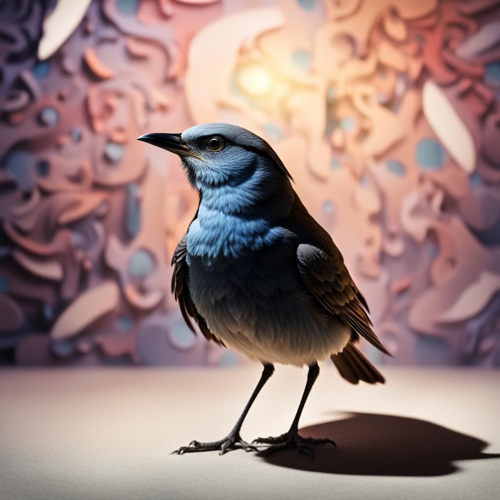 Bird in Surrealist Spotlight