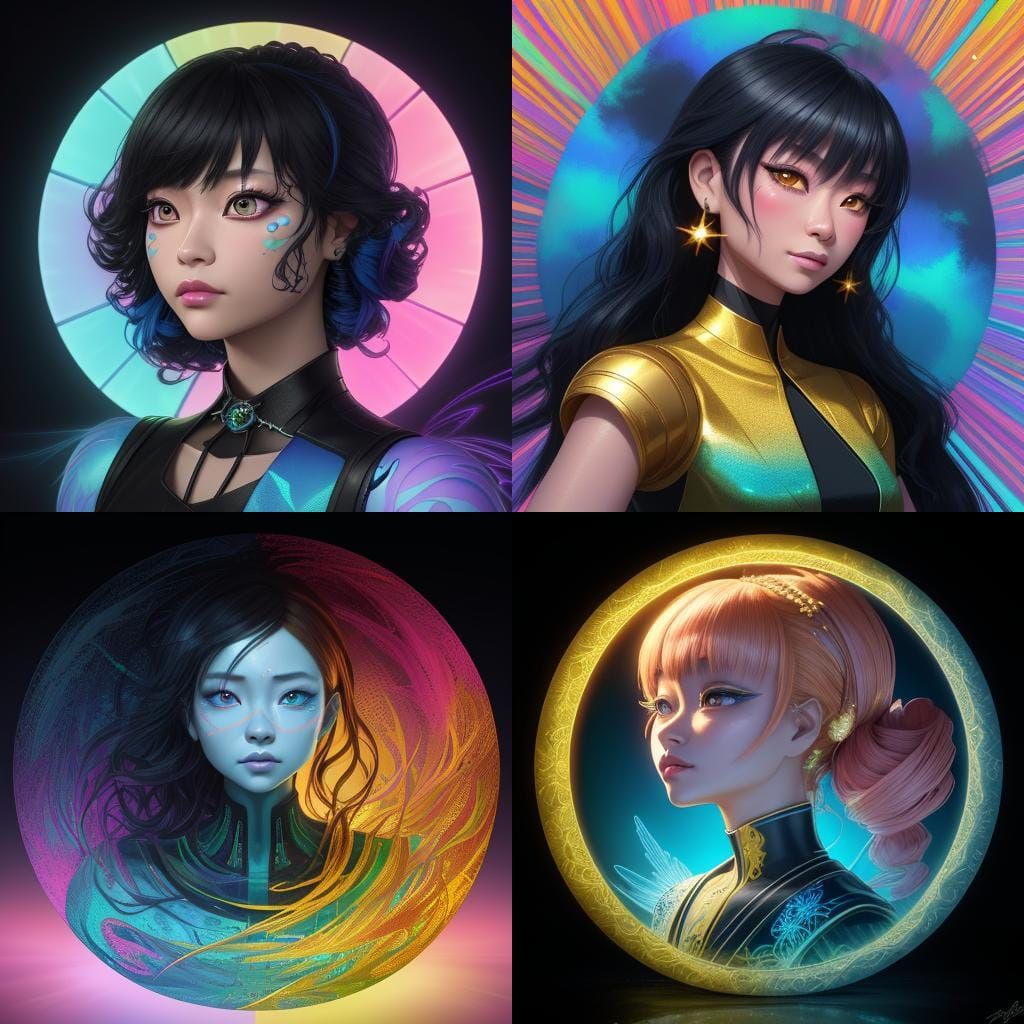 Ayumi Hamasaki: Vibrant 3D Render in Digital Art