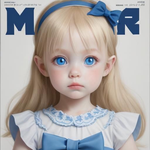 Baby Portrait with Blue Eyes, Magazine Cover Quality