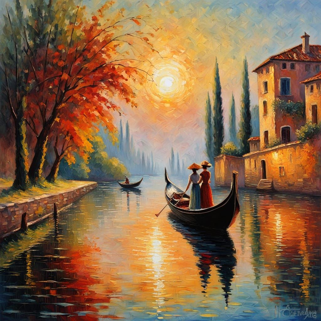 Les gondolières (Female Gondoliers)