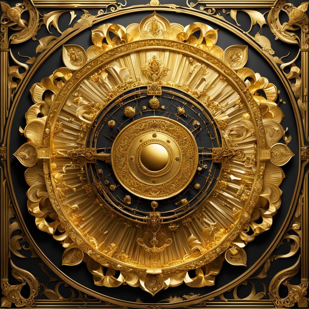 Golden Essence: A Study in Brilliance and Symbolism