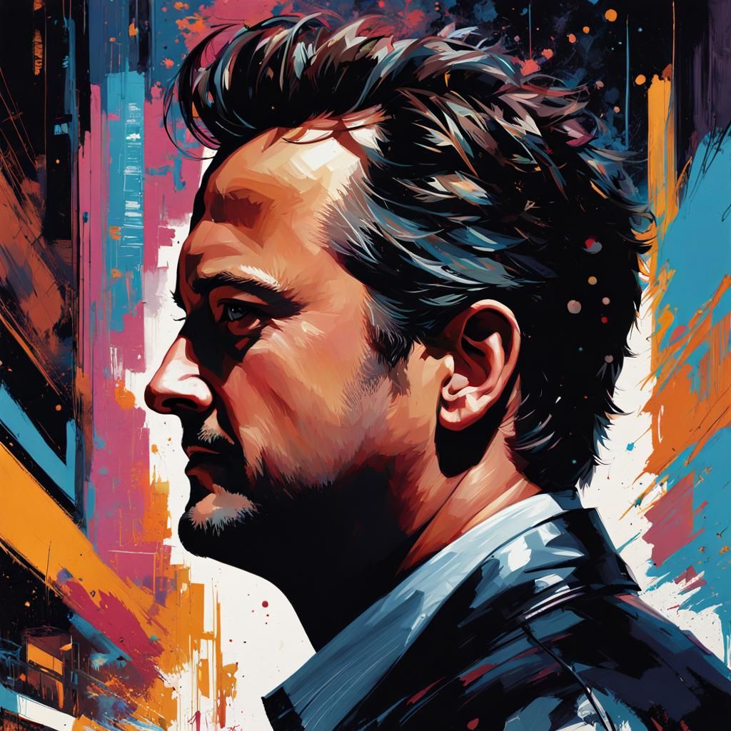 Matthew Perry Portrait in Dark Academia Style