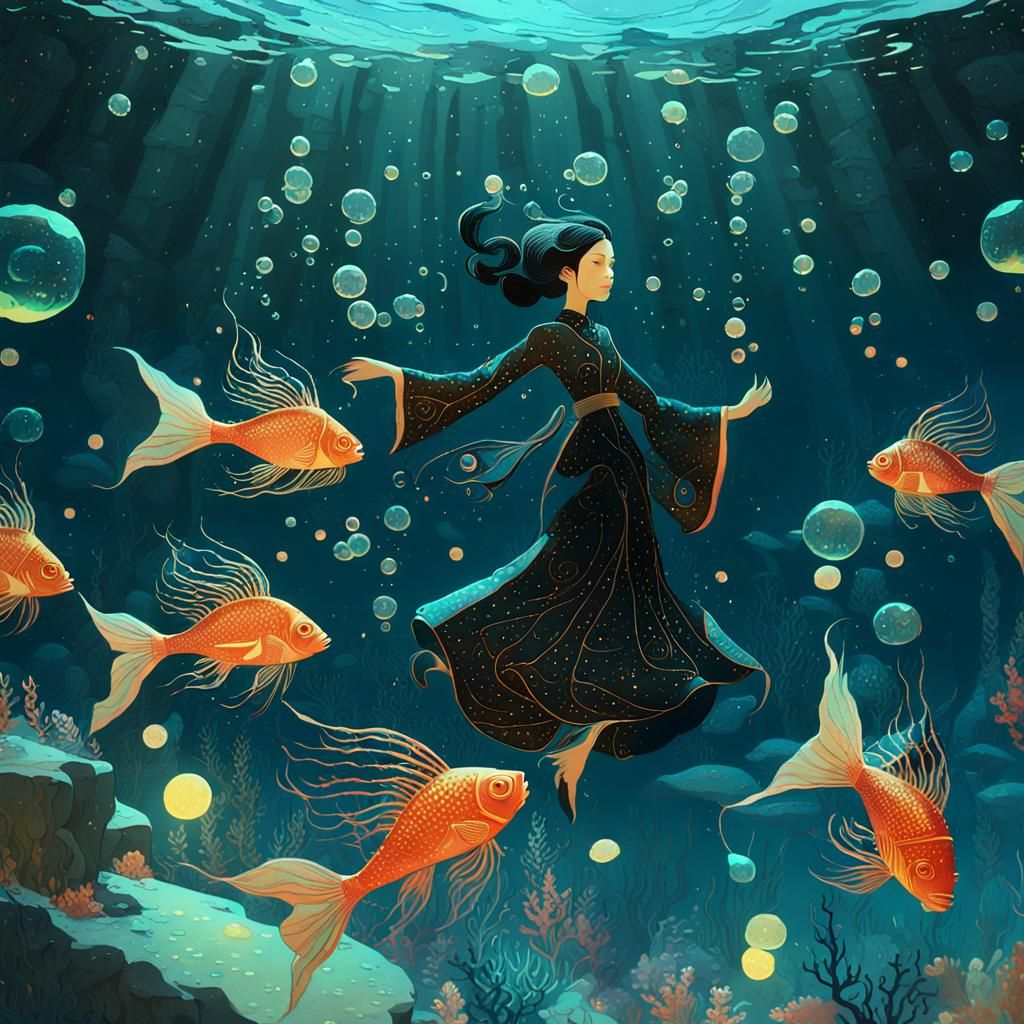 Sea Witch Stroll in Sparkling Underwater World