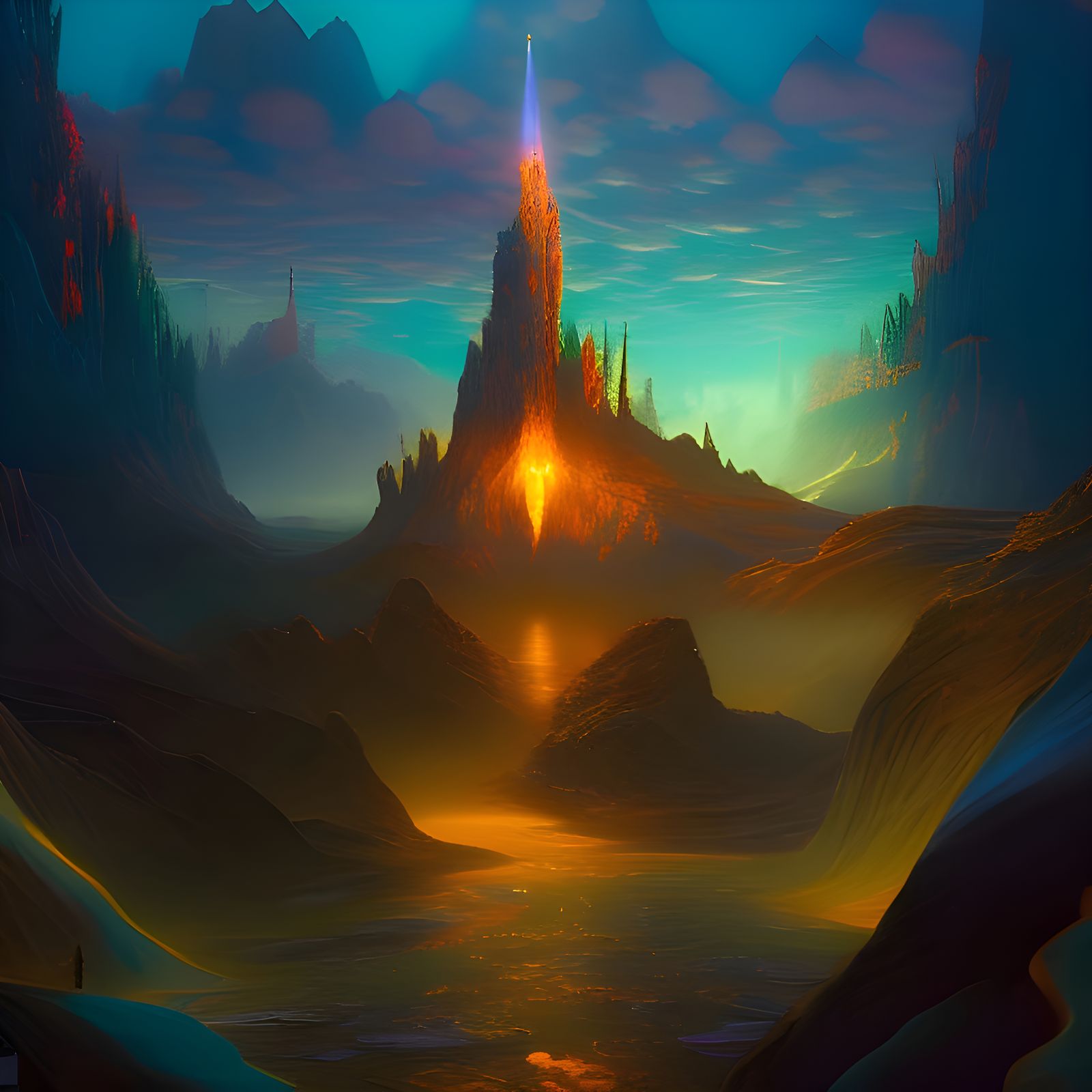 Starlight in a Bottle: Detailed Matte Painting