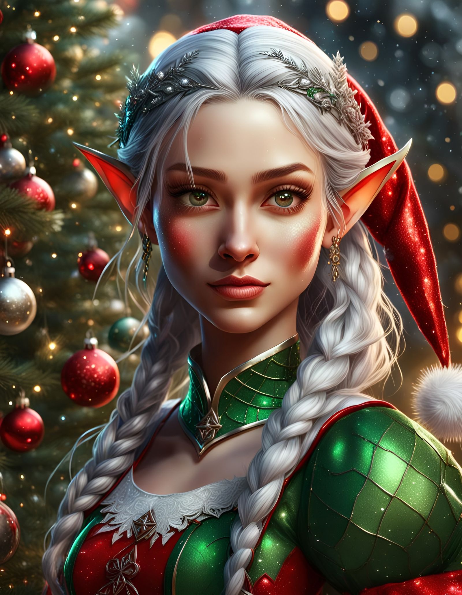 Portrait of a Christmas Elf in December