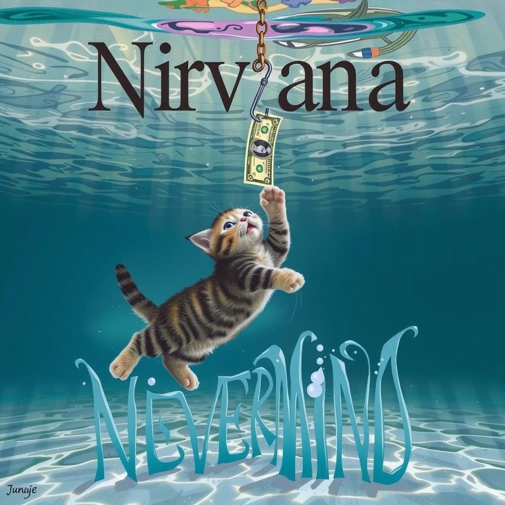 Nirvana's "Nevermind" Cat Cover v2