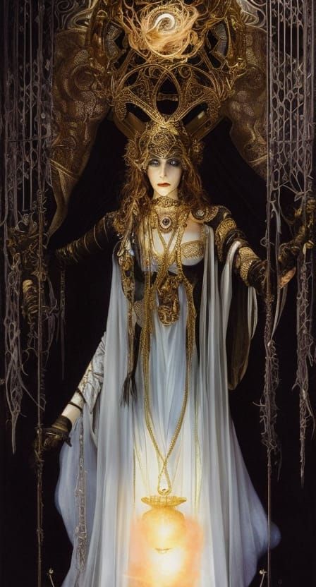 The Magician Tarot Card Gothic Portrait