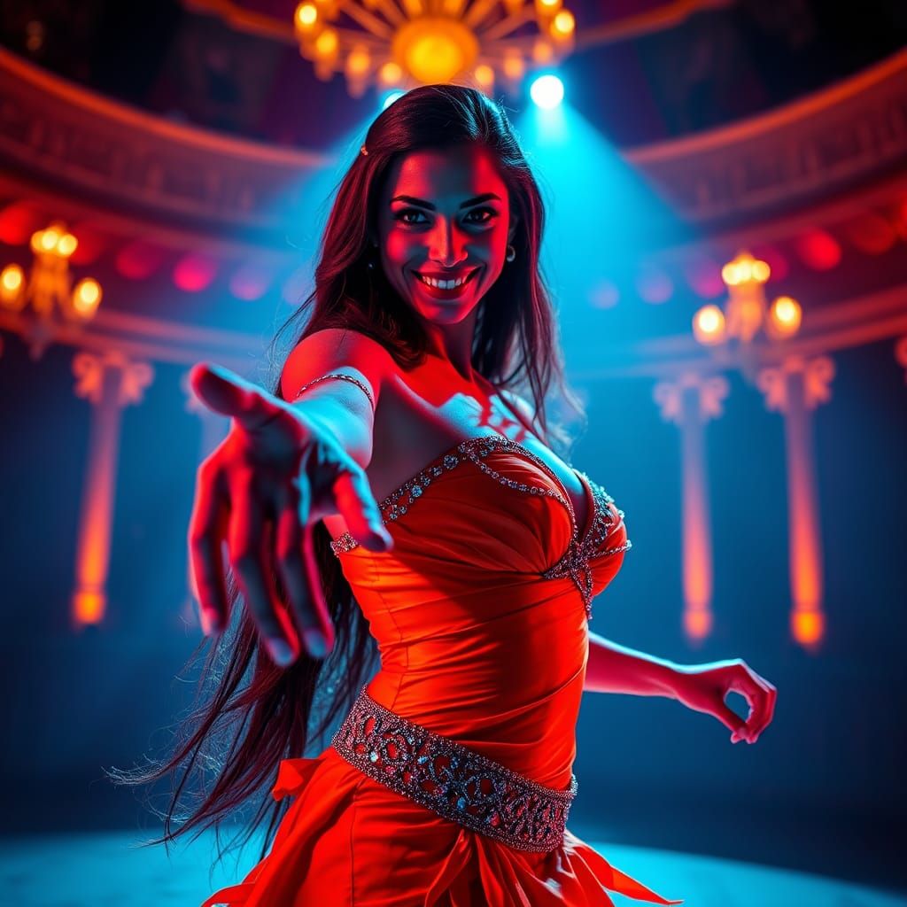Alluring Salsa Dancer Invites You to Dance