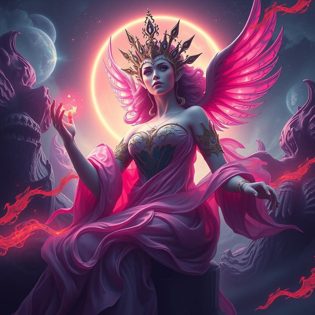 Venusian Queen in Detailed Fantasy Art