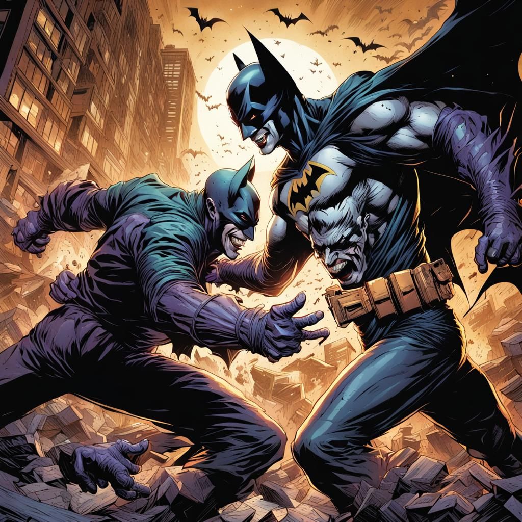 Batman vs. Joker: Comic Book Art Battle