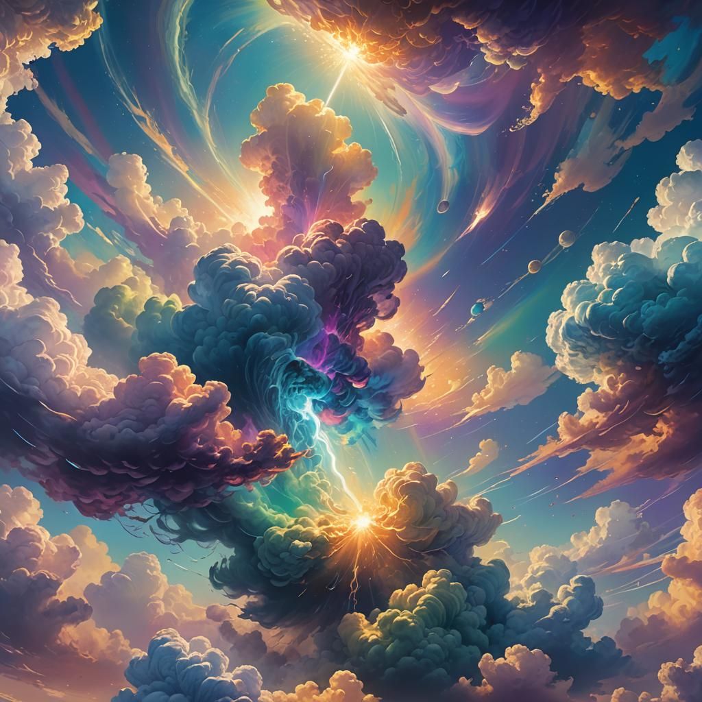 Iridescent Ozone Layer Concept Art in Unreal Engine