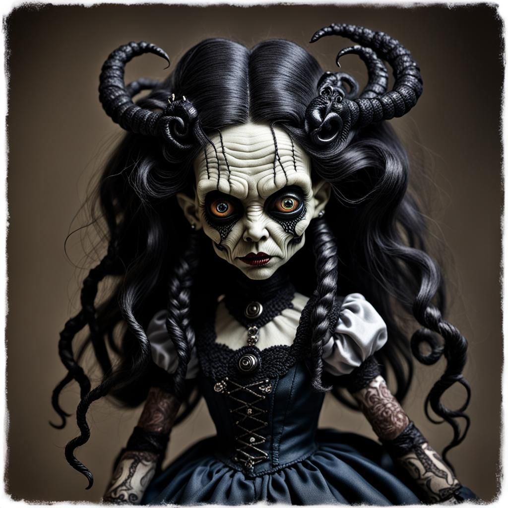 Sinister Lovecraftian Doll as Dark Art