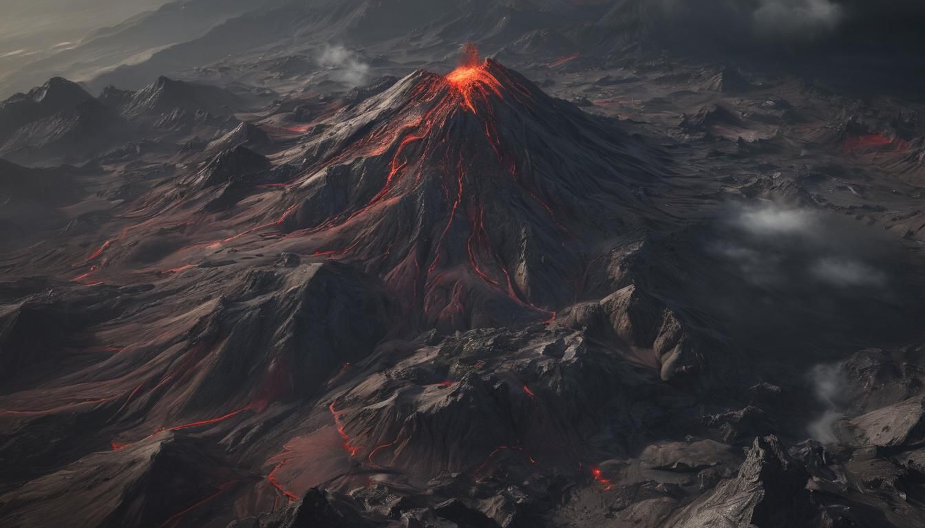 Eagle View Of Volcano 🌋