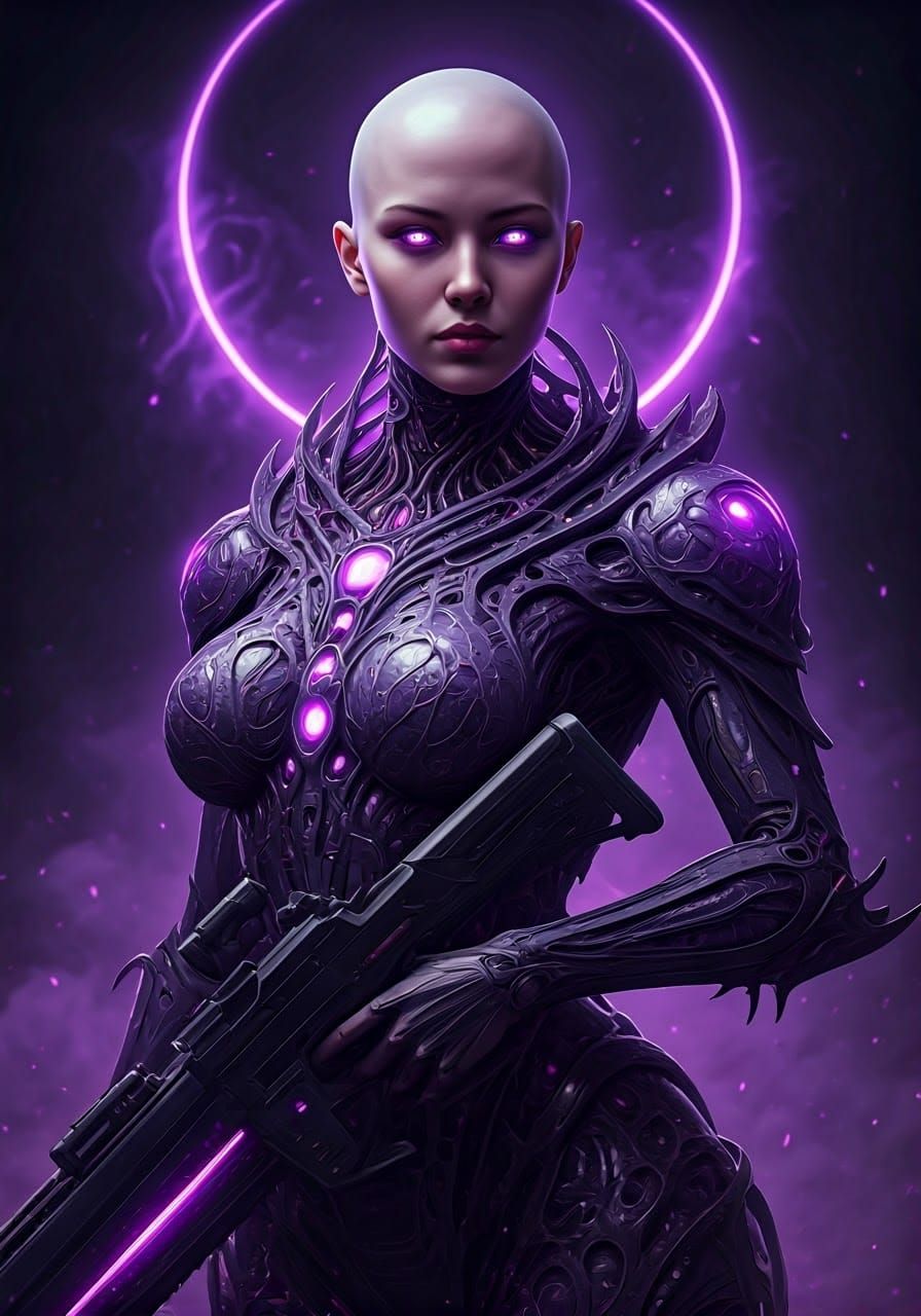 Cyberpunk Goddess of Conquest