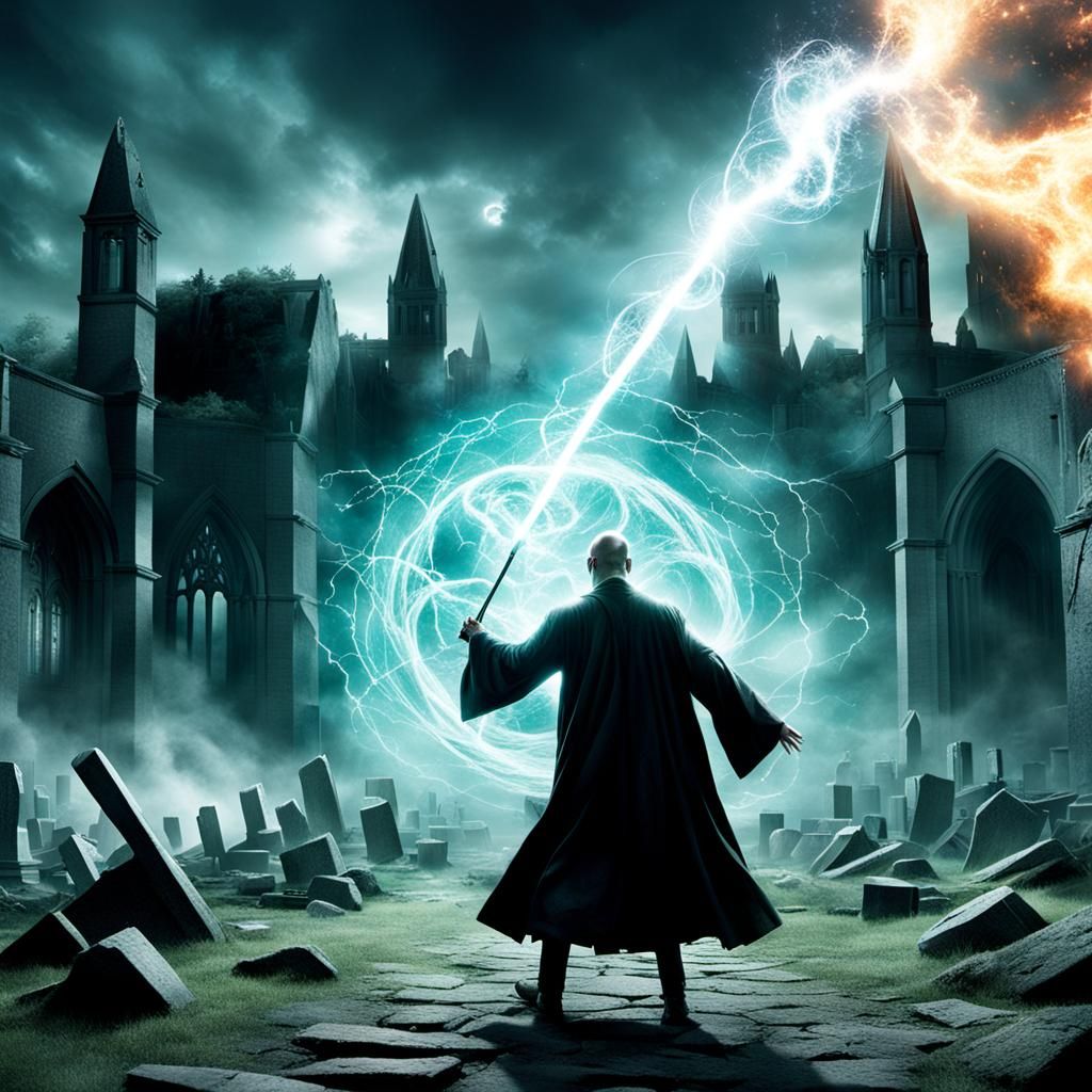 Epic Wand Duel in Abandoned Graveyard