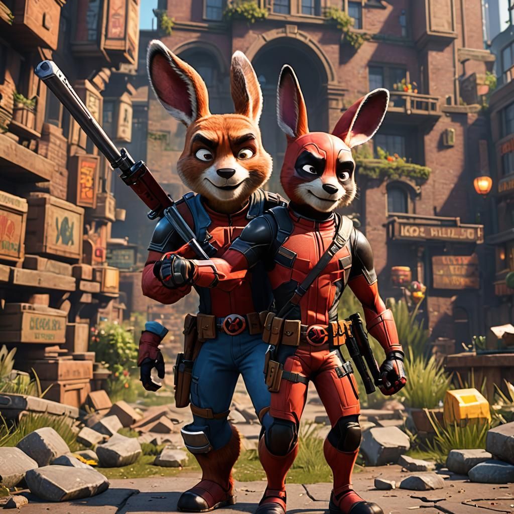 Judy Hopps and Nick Wilde as Marvel Heroes