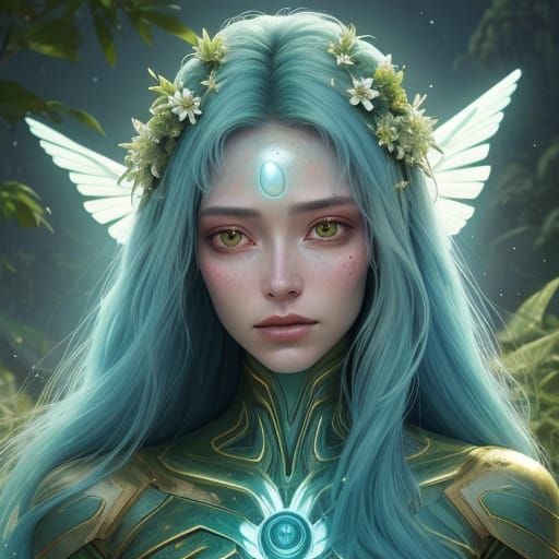 Alien Maiden Brings Life to Earth: Sci-Fi Art