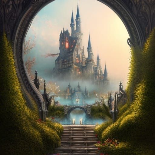 Fantasy Castle Portal to Another World