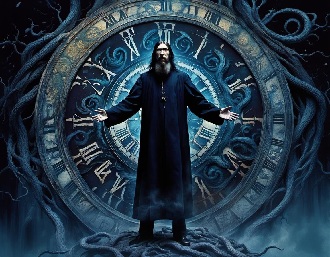 Surreal Scream: Time Vortex Portrait