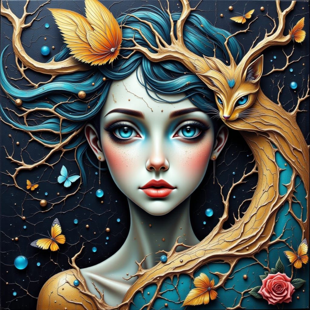 Stars Reflected in an Eye: Surreal Nightscape