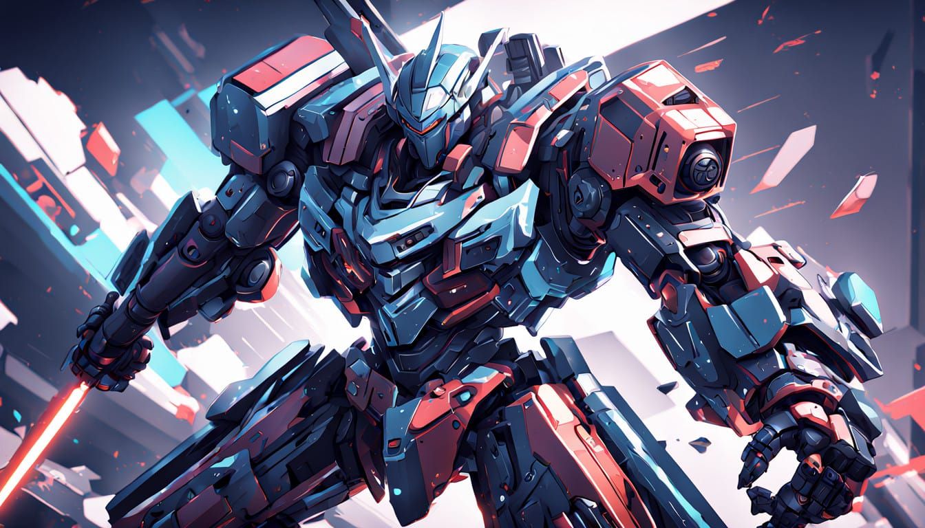 Epic Sci-Fi Mecha Masterpiece in Polished Metal