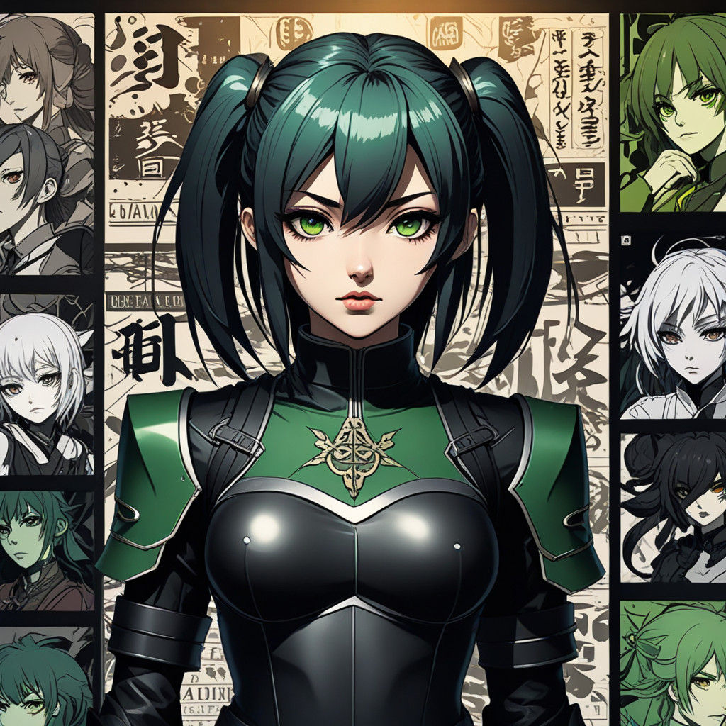 Kyoshi Warrior in Gothic Makeup Inspires Anime Art