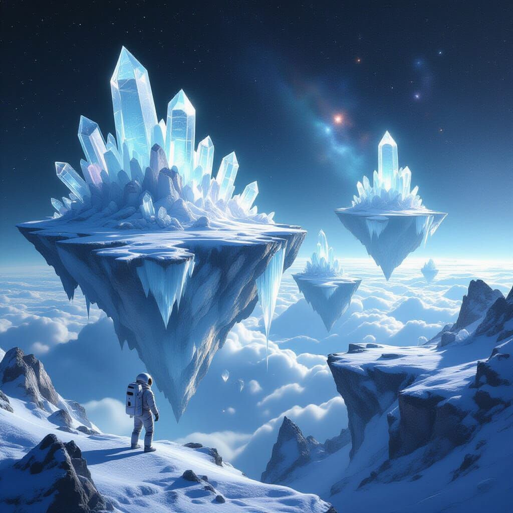 Astronaut Discovers Ethereal Floating Islands in Space