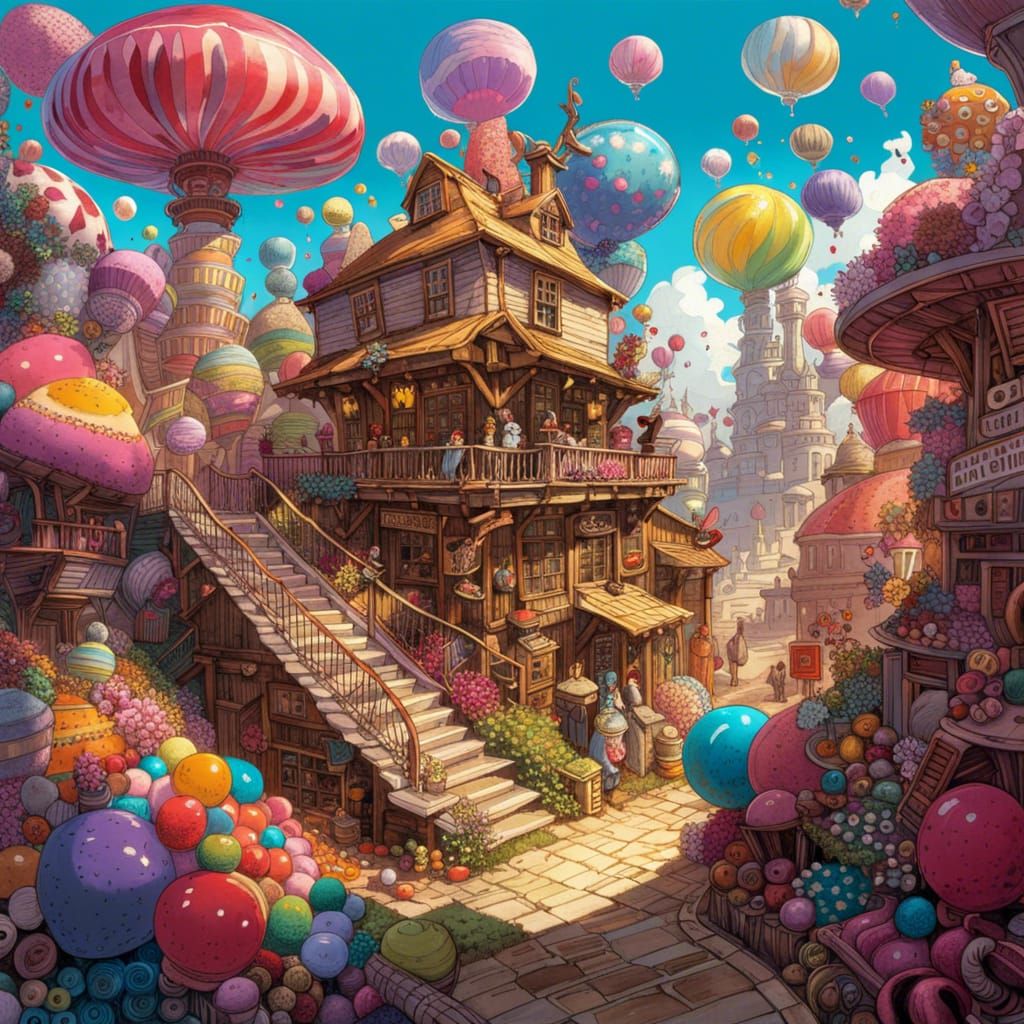 Willy Wonka's Candy Shop: A Fantasy Masterpiece