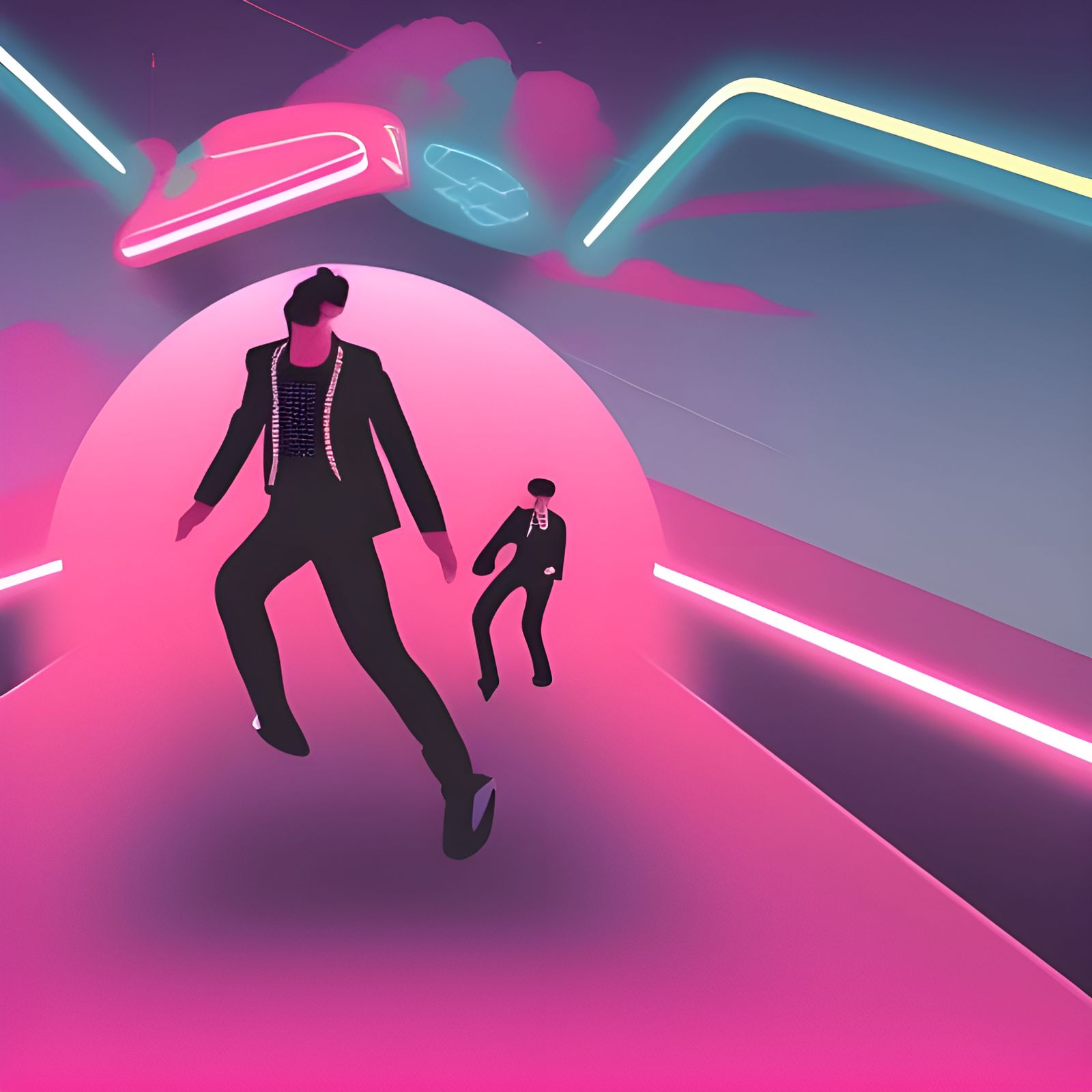 guitar music, 80's aesthetic, album art, futuristic, time traveler, shredding, heavy metal, clouds, fashion, speed