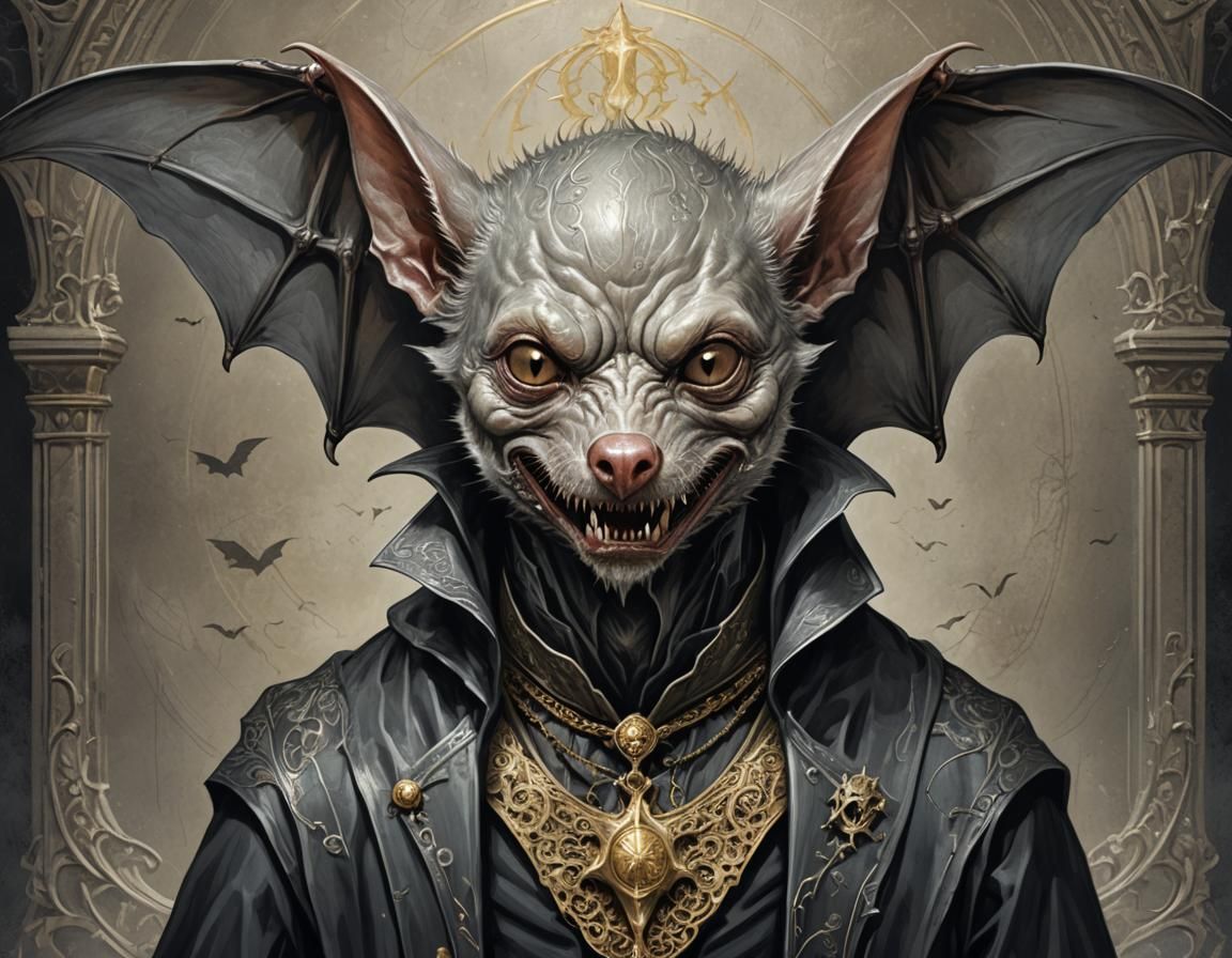 Anthropomorphic Vampire Bat