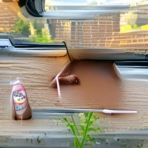 Chocolate Milk on a Windowsill Still Life